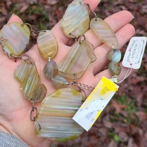 Sterling Lucas Lameth Agate Necklace